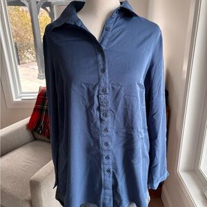 FDJ Blue Button-Up Blouse 💙